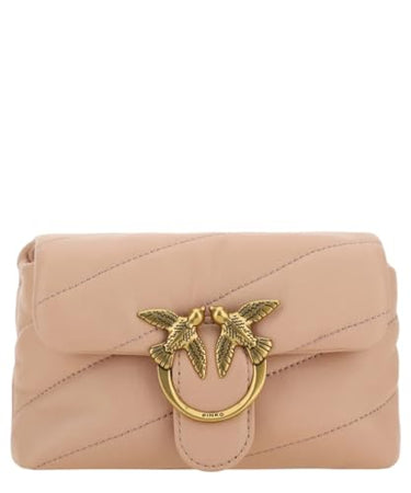 Pinko Damen Love Puff Baby C Sheep Nappa Tasche, O81q_puderantique Gold im Sale